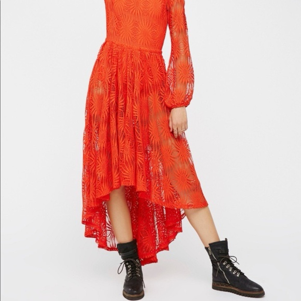Free People Sunburst Cutout Backless Dress NWT 💫